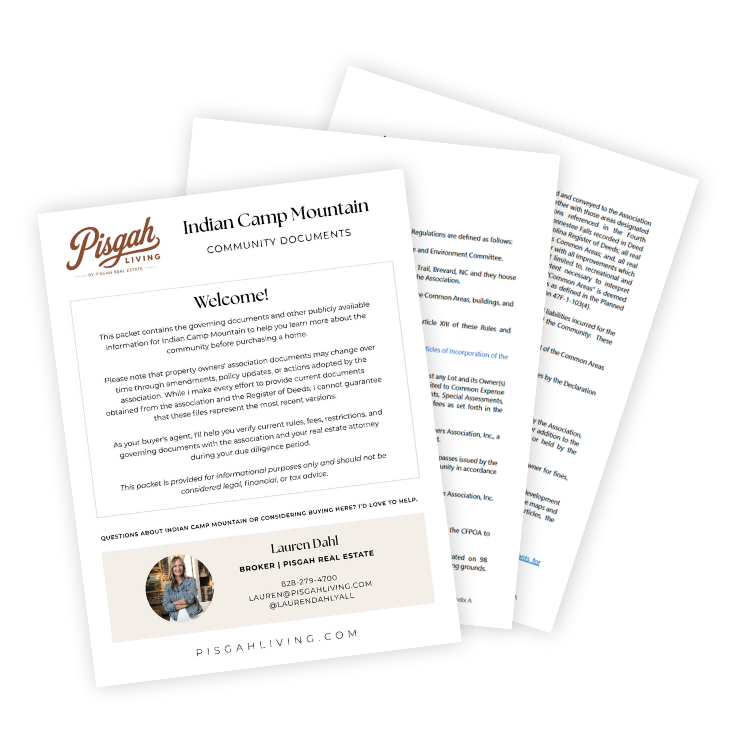 Indian Camp Mountain Community Information Packet